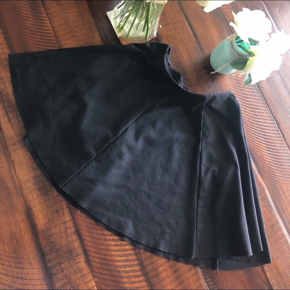 Zara black skater skirt NWOT